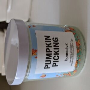 HALLOWEEN AUTUMN jar candle pumpkin scent natural wax blend small batch 7.5 oz